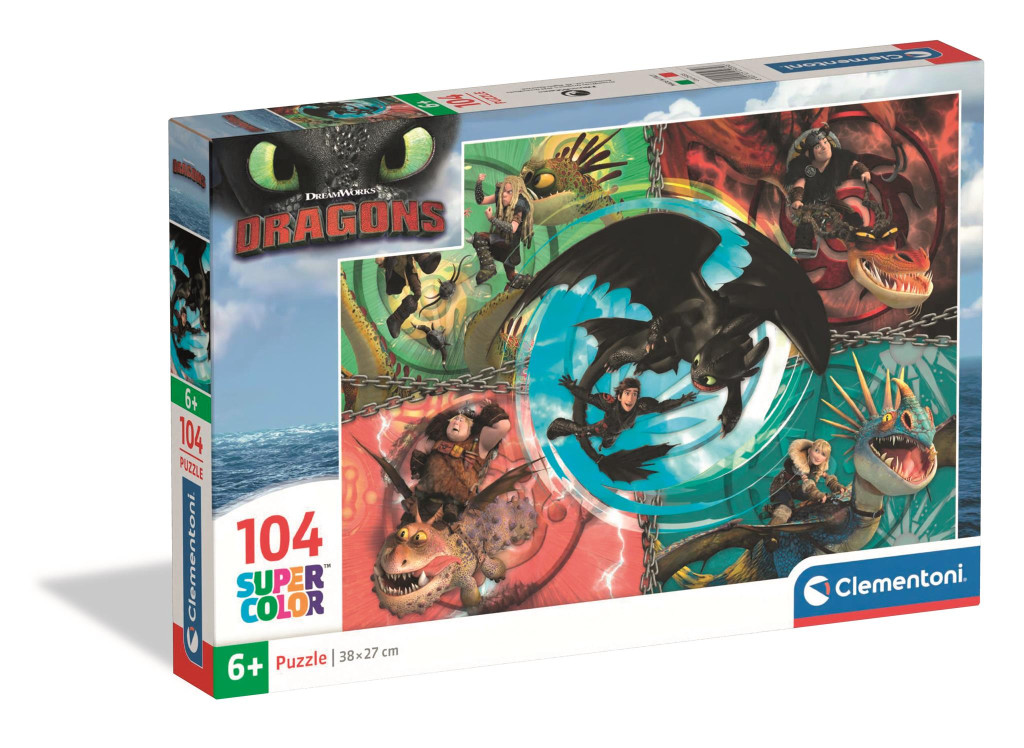 How To Train Your Dragon Friends Clementoni 104-osaline pusle – tootepilt