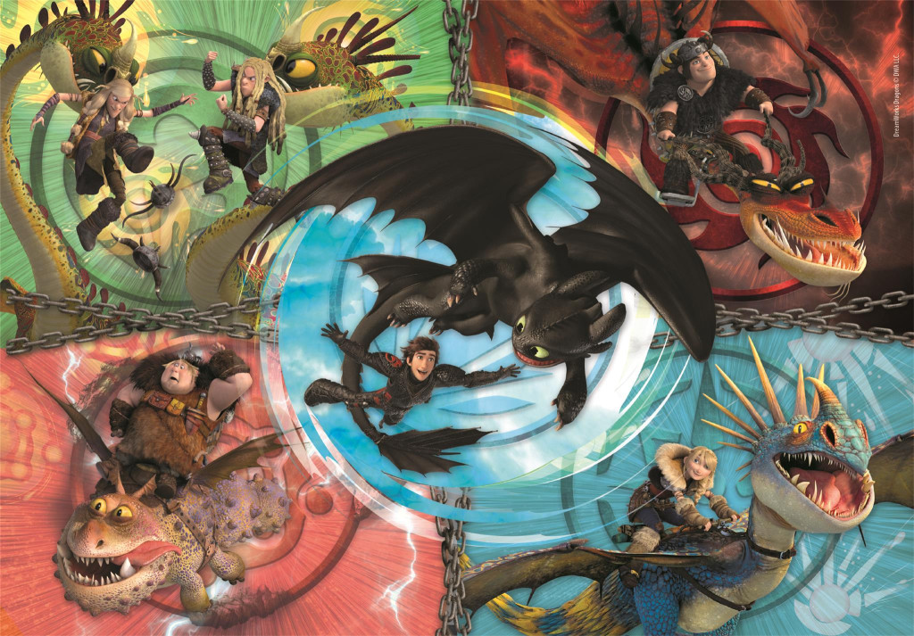 How To Train Your Dragon Friends Clementoni 104-osaline pusle – detailvaade 2