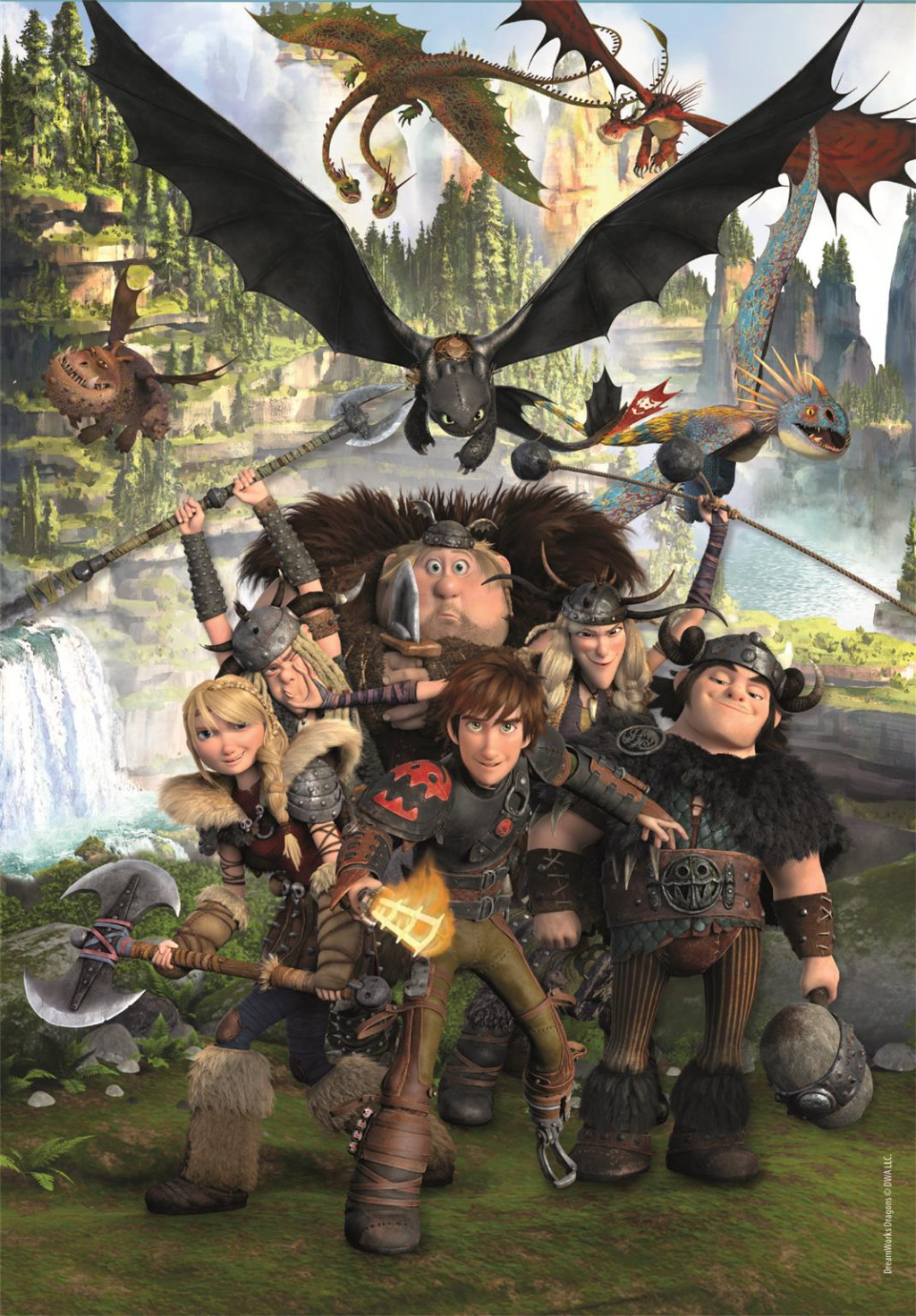 How To Train Your Dragon Riders 180-osaline pusle Clementoni – detailvaade 2