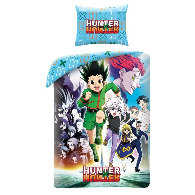 Hunter X Hunter Light and Shadow voodipesukomplekt 140x200cm, 70x90 cm mikrokiud – tootepilt