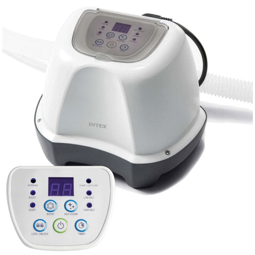 Intex 26664 soolakloorigeneraator basseinile, 4 g/h, taimeri ning pH- ja klooritestriga