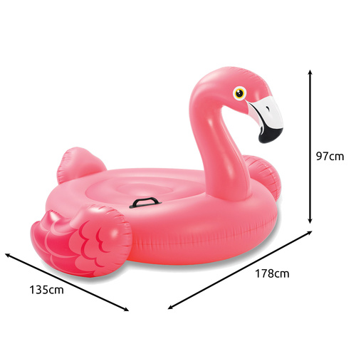 Intex 57558 suur roosa täispuhutav flamingo