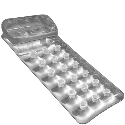 Intex 58894 peatoega ujumismadrats, hõbedane, 188 × 71 cm