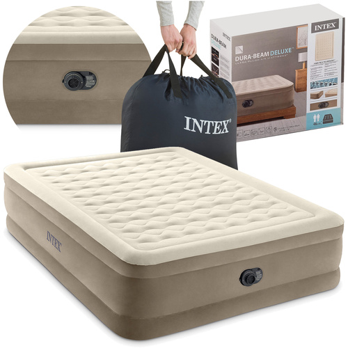 Intex 64428 kaheinimese õhkmadrats sisseehitatud pumbaga