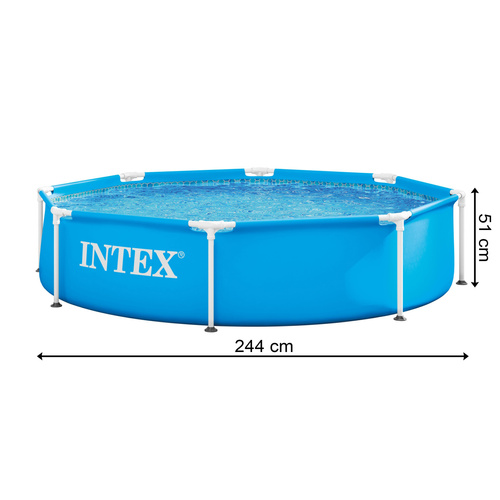 Intex Metal Frame 28205NP karkassbassein, 244 × 51 cm, 1820 l