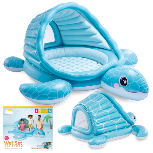 Intex Turtle Cove Playland 48677NP kilpkonnakujuline varikatusega bassein, 218 × 206 × 97 cm