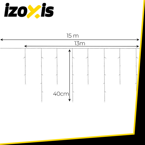 IZOXIS 300 LED-iga valguskett juhtseadmega, 15 m