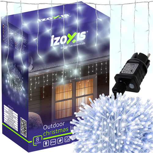 Izoxis jääpurikatulede kett, 500 LED-i, külmvalge, 22,5 m, IP44