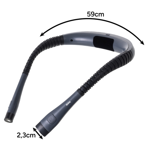 IZOXISe laetav LED-lugemislamp kaela ümber, USB-C