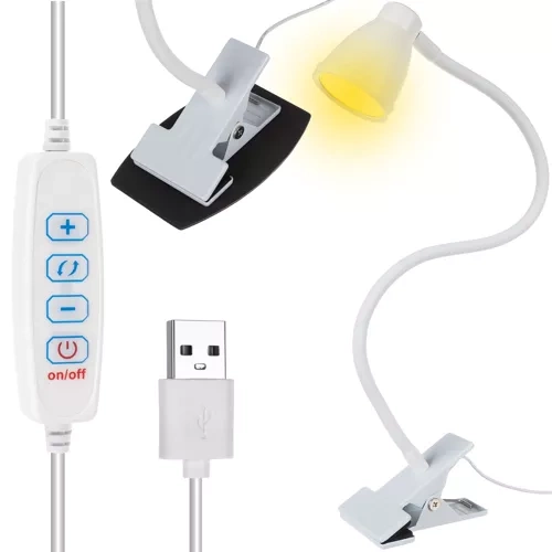 Izoxise LED-laualamp klambri ja alusega, 5 W