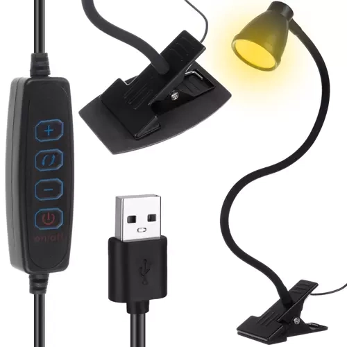 Izoxise reguleeritav LED-laualamp klambri ja alusega
