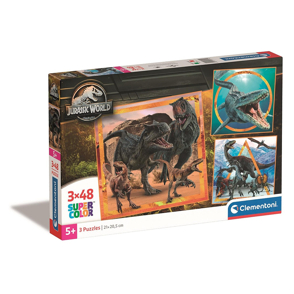 Jurassic World Allosaurus 3×48-osaline pusle Clementoni – tootepilt