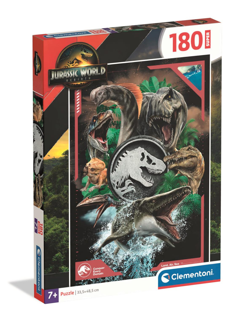 Jurassic World Dominance 180-osaline Clementoni pusle – tootepilt