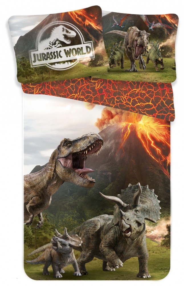 Jurassic World Lava voodipesukomplekt 140×200 cm, 70×90 cm – tootepilt