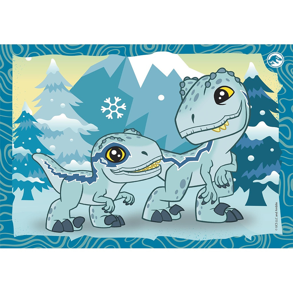Jurassic World On the Loose 4 az 1-ben pusle Clementoni – detailvaade 2