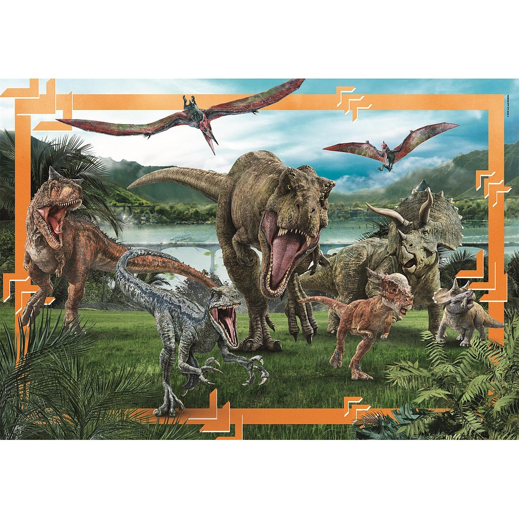 Jurassic World Predator-Prey 104-osaline maxi pusle Clementoni – detailvaade 2