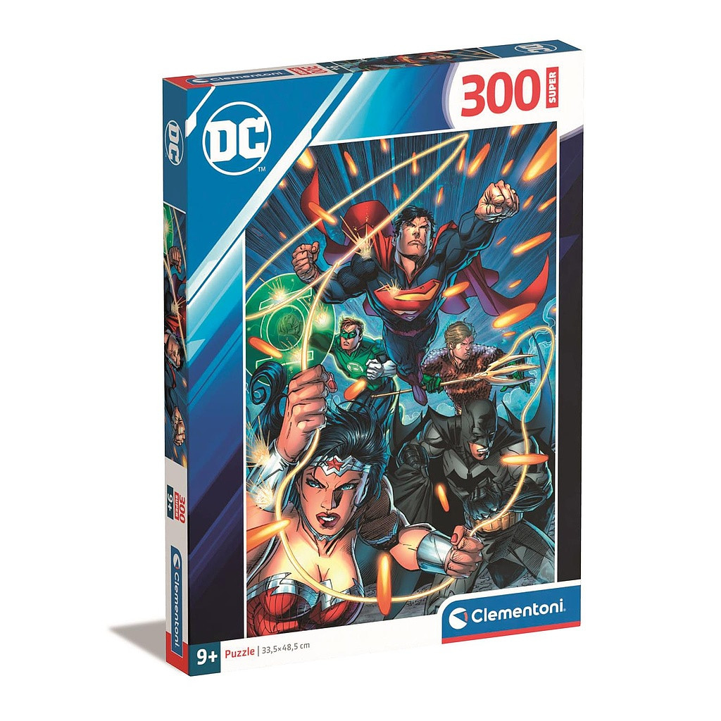 Jusice League Bullet Storm 300-osaline Clementoni pusle – tootepilt