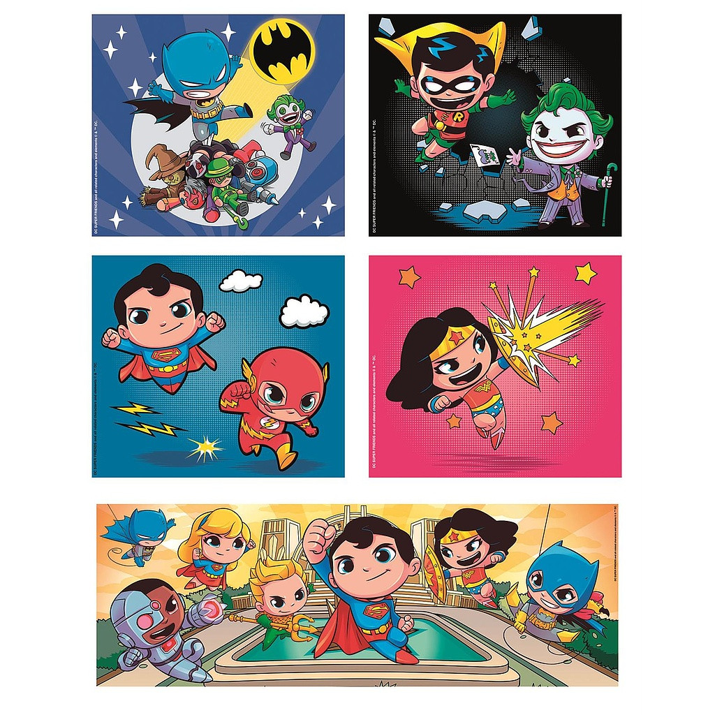 Jusice League Idols DC Super Hero 10-in-1 puslekomplekt Clementoni – detailvaade 2