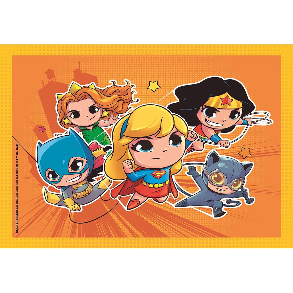 Jusice League Mini-mates DC Super Hero 4-in-1 puslekomplekt Clementoni – detailvaade 2