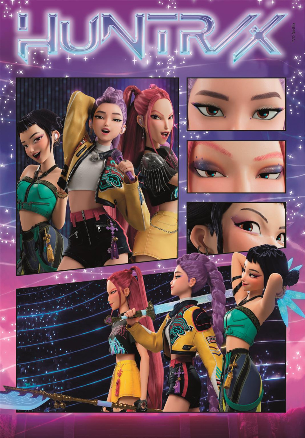 K-pop Demon Hunters Cosmic 1000-osaline Compact pusle Clementoni – detailvaade 2