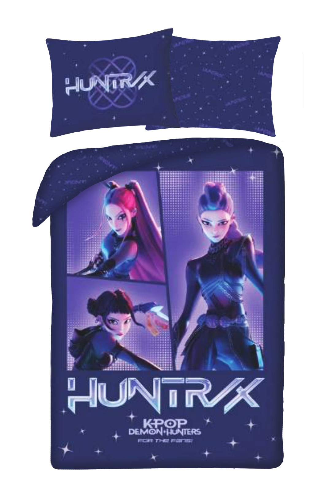 K-pop Demon Hunters Cosmic voodipesukomplekt 140×200 cm, 70×90 cm – tootepilt
