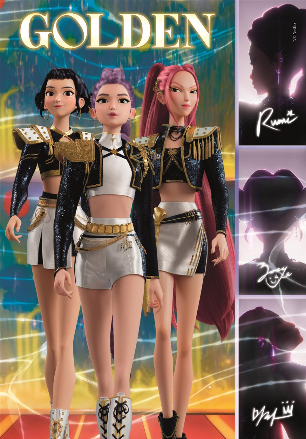 K-pop Demon Hunters Golden 180-osaline Clementoni pusle – detailvaade 2