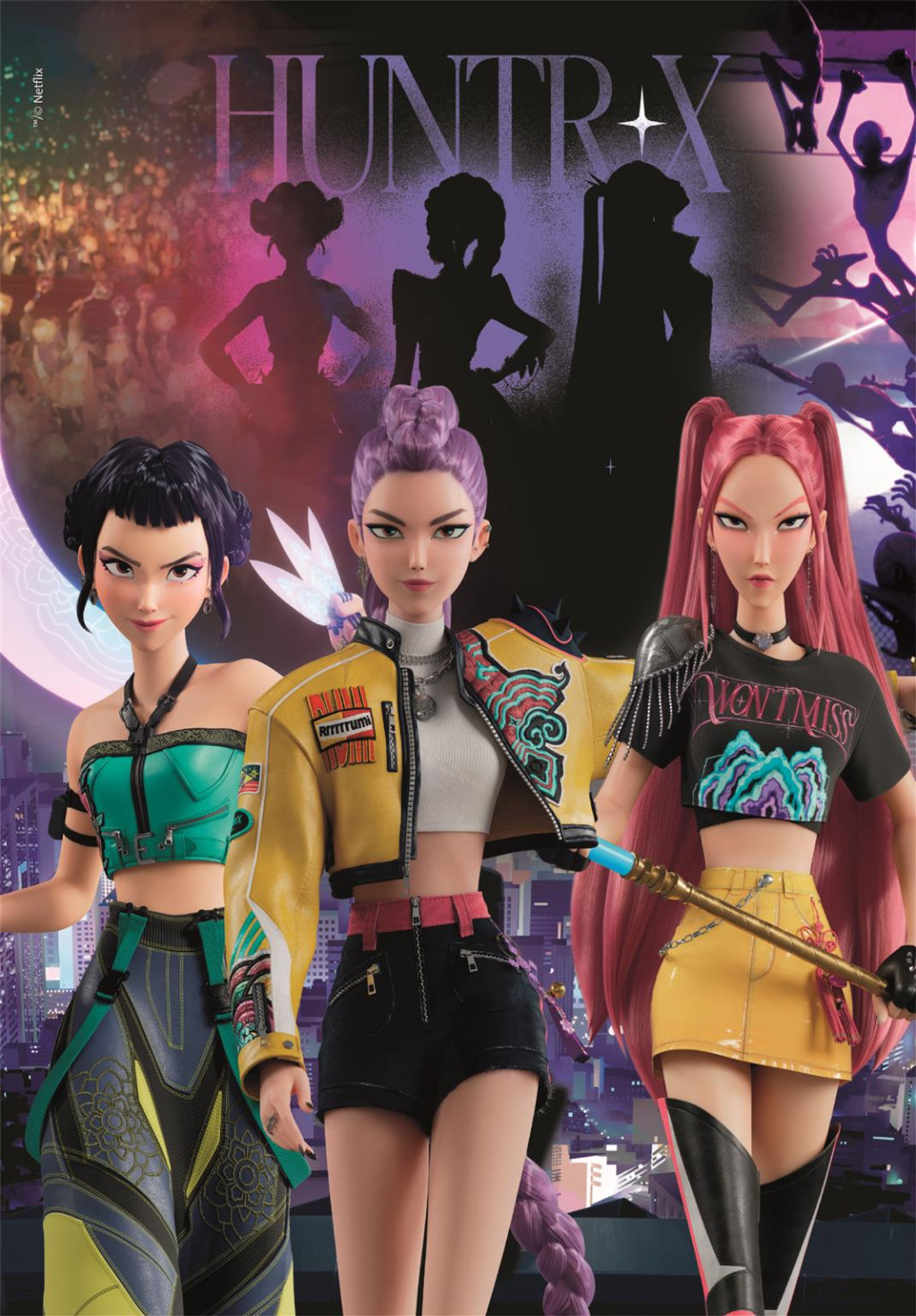 K-pop Demon Hunters Night Pulse 500-osaline Compact pusle Clementoni – detailvaade 2