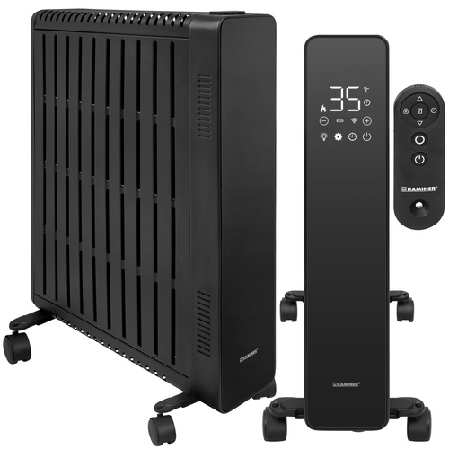 Kaminer Arvell WiFi-õliradiaator, 2500 W, must
