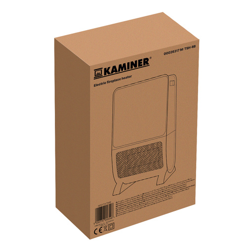 KAMINER BLAZEO 2000 W elektrikamin toob tuppa soojust ja kaminavalgust.
