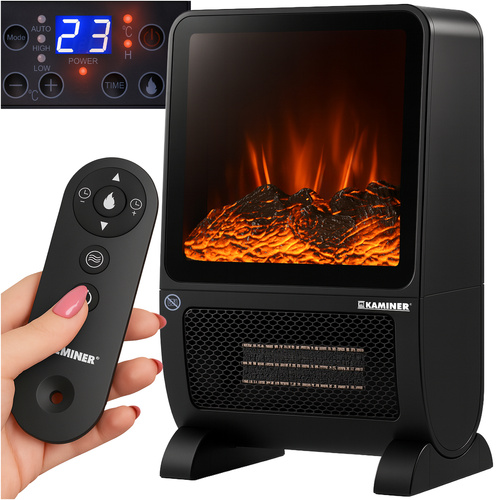KAMINER BLAZEO 2000 W elektrikamin toob tuppa soojust ja kaminavalgust.