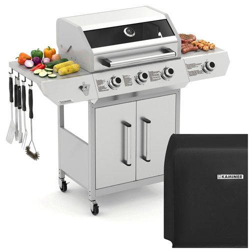 Kaminer Varen 4.0 gaasigrill, 3+1 põletit, 13,5 kW