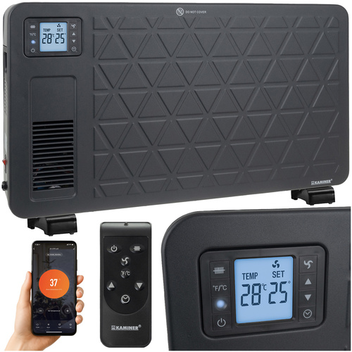 KAMINER ZIFLO 2300 W elektriline konvektor WiFi-juhtimise ja puldiga.