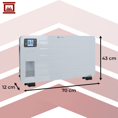 KAMINER ZIFLO 2300 W elektriline konvektor WiFi-juhtimise ja puldiga.