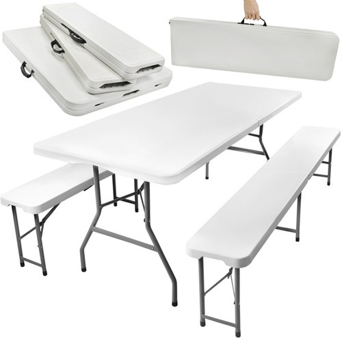 Kokkupandav aialaud kahe pingiga – 180 cm