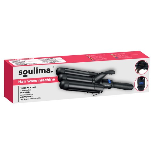 Kolme rulliga juukselainetaja, 22 mm, 80–210 °C