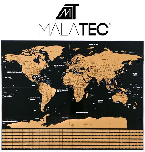 Kraabitav maailmakaart lippude ja tarvikutega 23442