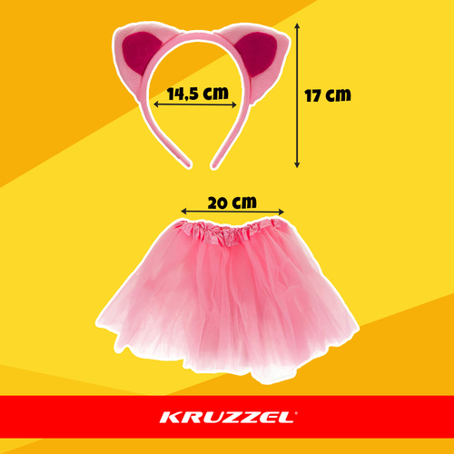 Kruzzel kassikostüüm 26517, 4 osa, roosa
