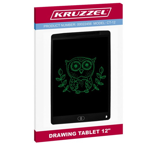 KRUZZEL LCD-joonistustahvel pliiatsiga, 11 tolli