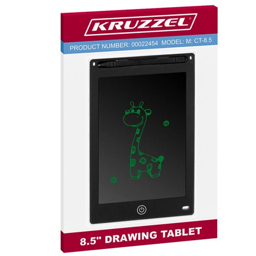 KRUZZEL LCD-joonistustahvel pliiatsiga, 8 tolli