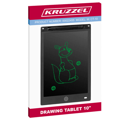 KRUZZEL LCD-joonistustahvel pliiatsiga, 9,5 tolli