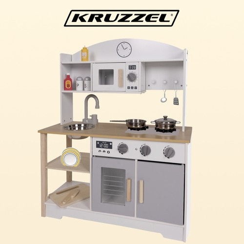 Kruzzel puidust mänguköök helide ja tarvikutega, 85 × 68 × 25 cm