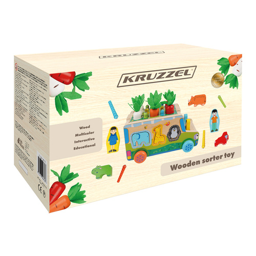 Kruzzel puidust sorteerimisauto 26250