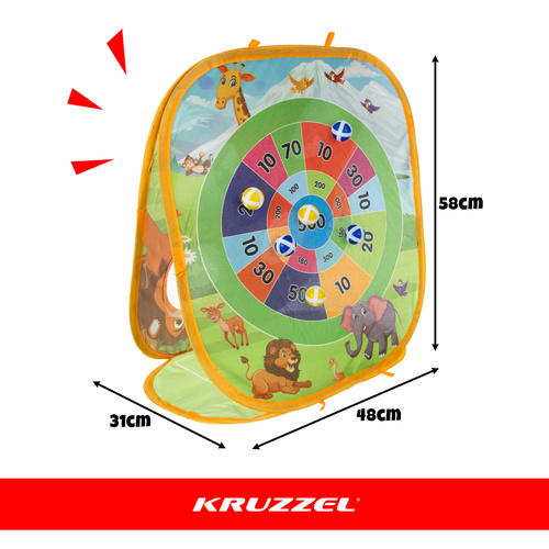Kruzzel viskemäng 3 ühes, kottide ja pallidega