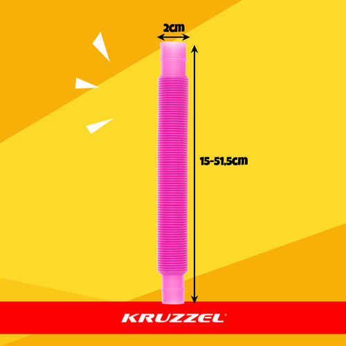 Kruzzeli 10 veniva sensoorse POP-toru komplekt, 15–51,5 × 2 cm.
