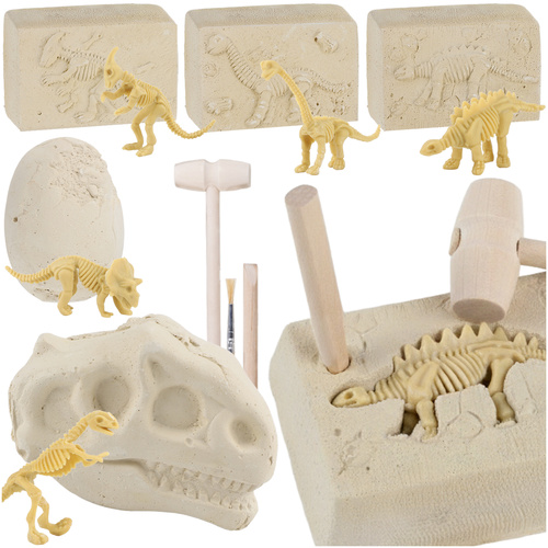 Kruzzeli 5-ühes dinosauruste väljakaevamise komplekt.