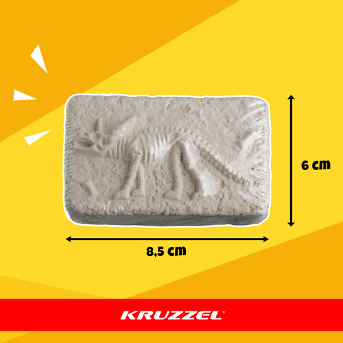 Kruzzeli 6-ühes dinosauruste väljakaevamise komplekt väikesele paleontoloogile.