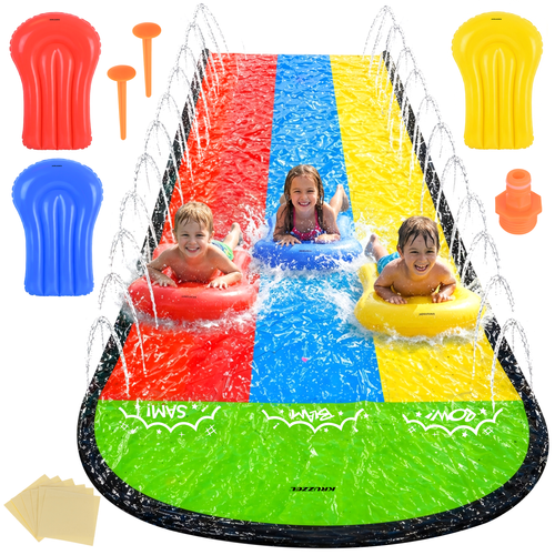 Kruzzeli kolmerealine veeliurada vihmuti ja 3 liulauaga, 480 cm