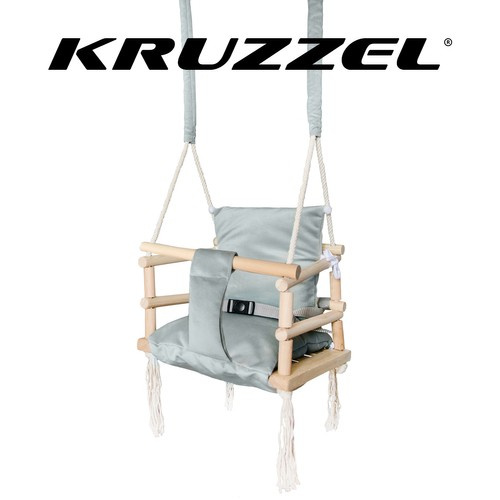 Kruzzeli pehme istmega lastekiik, hall