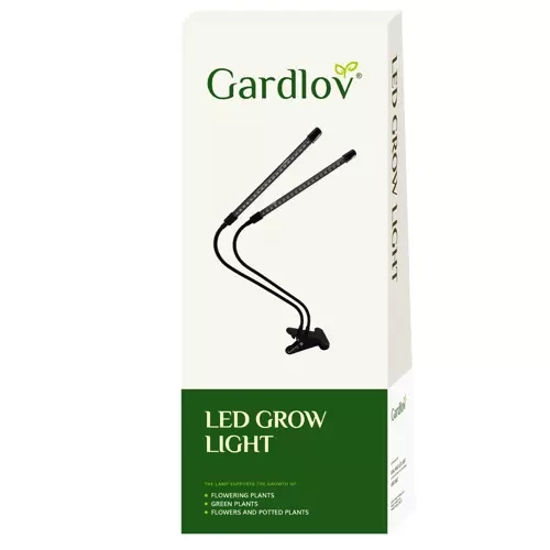 LED-taimelamp kahe valguspaneeli ja taimeriga, 9 W
