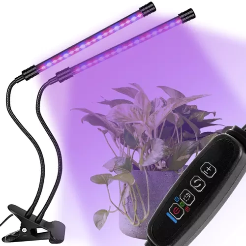 LED-taimelamp kahe valguspaneeli ja taimeriga, 9 W